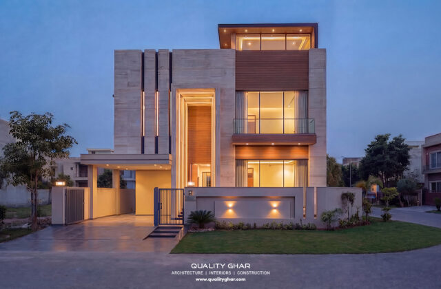 Modern 1 Kanal Corner House — Lake City, Lahore Lahore — designed by QualityGhar architects