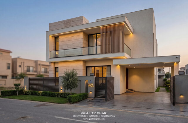 Modern 1 Kanal House — DHA, Lahore Lahore — designed by QualityGhar architects